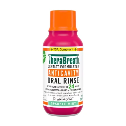 Enjuague Bucal Anticaries TheraBreath – Sabor Sparkle Mint